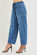 Load image into Gallery viewer, Prep Plaid Rope Barrel Tie Denim Pants