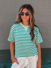 Load image into Gallery viewer, Halton Stripe POP Sunshine Tee - stretch
