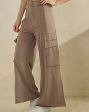 Load image into Gallery viewer, Ashen Cargo Boho Mineral Pants-stretchy