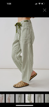 Load image into Gallery viewer, Olive Free Soul Stripe Barrel Denim
