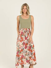 Load image into Gallery viewer, Kenzie Floral Smocked Skirt- Stretch Waist