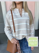 Load image into Gallery viewer, Blakely Taupe Sweater- Super Soft
