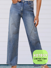 Load image into Gallery viewer, Sassy Trendsetter Denim Pants- stretchy