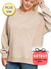 Load image into Gallery viewer, Hazel Mineral Wash Sweater