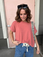 Load image into Gallery viewer, Marsala Atheleisure Vibes Tee- Stretch