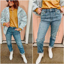 Load image into Gallery viewer, Hadley Trendsetter Straight Leg Denim Pants- stretchy