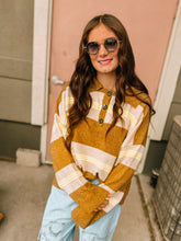 Load image into Gallery viewer, Rugby Mustard Sweater- super soft