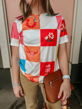 Load image into Gallery viewer, Wildflower Block Tee-Stretchy