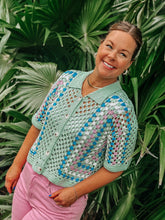 Load image into Gallery viewer, Linley Orchid POP Crochet Cardi