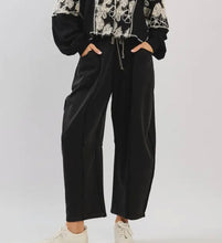 Load image into Gallery viewer, Aviva Barrel Boho Black Mineral Pants- cotton