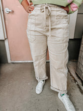 Load image into Gallery viewer, Almond Harley Barrel Denim- Stretchy