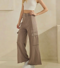 Load image into Gallery viewer, Ashen Cargo Boho Mineral Pants-stretchy