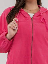 Load image into Gallery viewer, Hot Pink Aviva Brushed Jacket