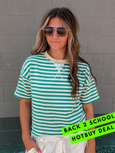 Load image into Gallery viewer, Halton Stripe POP Sunshine Tee - stretch
