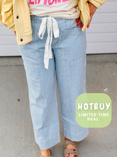 Load image into Gallery viewer, Sophie Blue Pinstripe Rope Denim- Cotton Blend