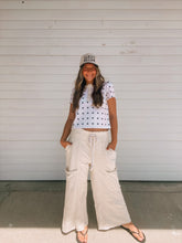 Load image into Gallery viewer, Dainty Polka Dot Knit Short Sleeve Top- stretch