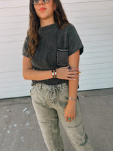 Load image into Gallery viewer, Charcoal Free Soul Sweater Vest - stretchy