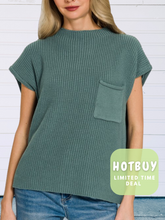 Load image into Gallery viewer, Harper Ash Jade Sweater Vest - stretch