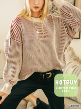 Load image into Gallery viewer, Lola Rust Textured Sweater