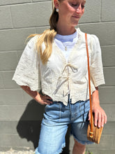 Load image into Gallery viewer, Emmie Bowtie Lace Blouse