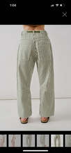 Load image into Gallery viewer, Olive Free Soul Stripe Barrel Denim