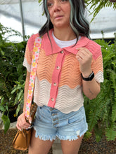Load image into Gallery viewer, Peach Dream Crochet Cardi