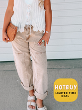 Load image into Gallery viewer, Easton Mineral Subtle Barrel Pants-elastic waist