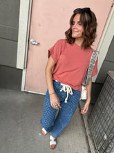 Load image into Gallery viewer, Marsala Atheleisure Vibes Tee- Stretch