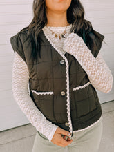 Load image into Gallery viewer, Everly Creme Stretch Lace Top