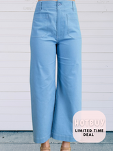 Load image into Gallery viewer, Mikayla Cropped Stretchy Denim- Spring Blue