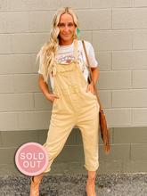 Load image into Gallery viewer, Mustard Free Soul overalls-stretch denim