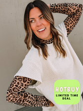 Load image into Gallery viewer, Cheetah Mesh Top - stretchy