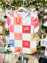 Load image into Gallery viewer, Wildflower Block Tee-Stretchy