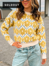 Load image into Gallery viewer, Haven Textured Mustard Sweater