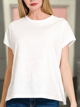 Load image into Gallery viewer, Boxy itGIRL Tee White- stretch