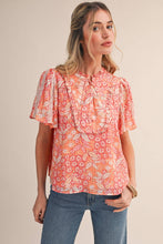 Load image into Gallery viewer, Cora Flutter Sleeve Blouse- stretchy