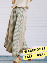 Load image into Gallery viewer, Sage Lace Trim Tulip Swing Pants-stretch elastic