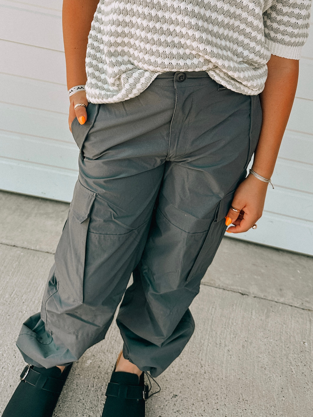 ELEVATE Cargo Pants-elastic waist- cinch bottoms