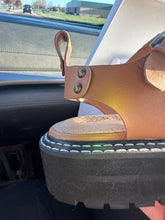Load image into Gallery viewer, [SALE] Maddi Cognac DBL Stitch Sandal
