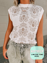 Load image into Gallery viewer, Mocha Floral Fields Vest￼ places
