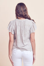 Load image into Gallery viewer, Capri Eyelet Blouse Taupe
