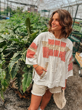 Load image into Gallery viewer, FLORAL PRINT MIX WASHED HOODED Pullover
