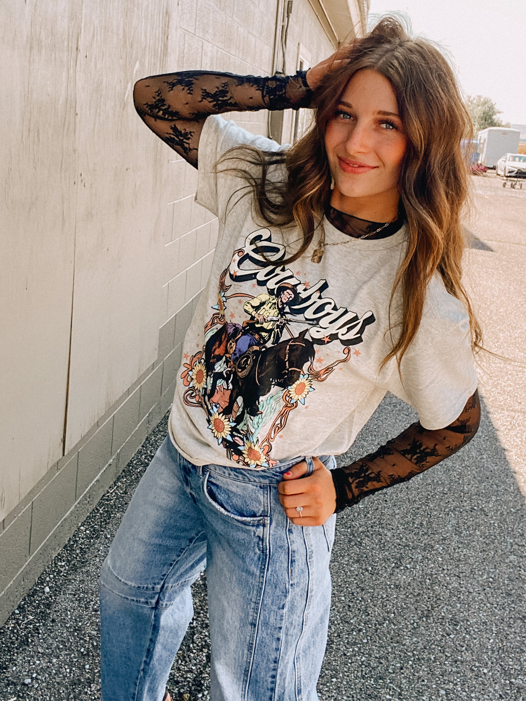 Golden Hour Cowboy Graphic Tee