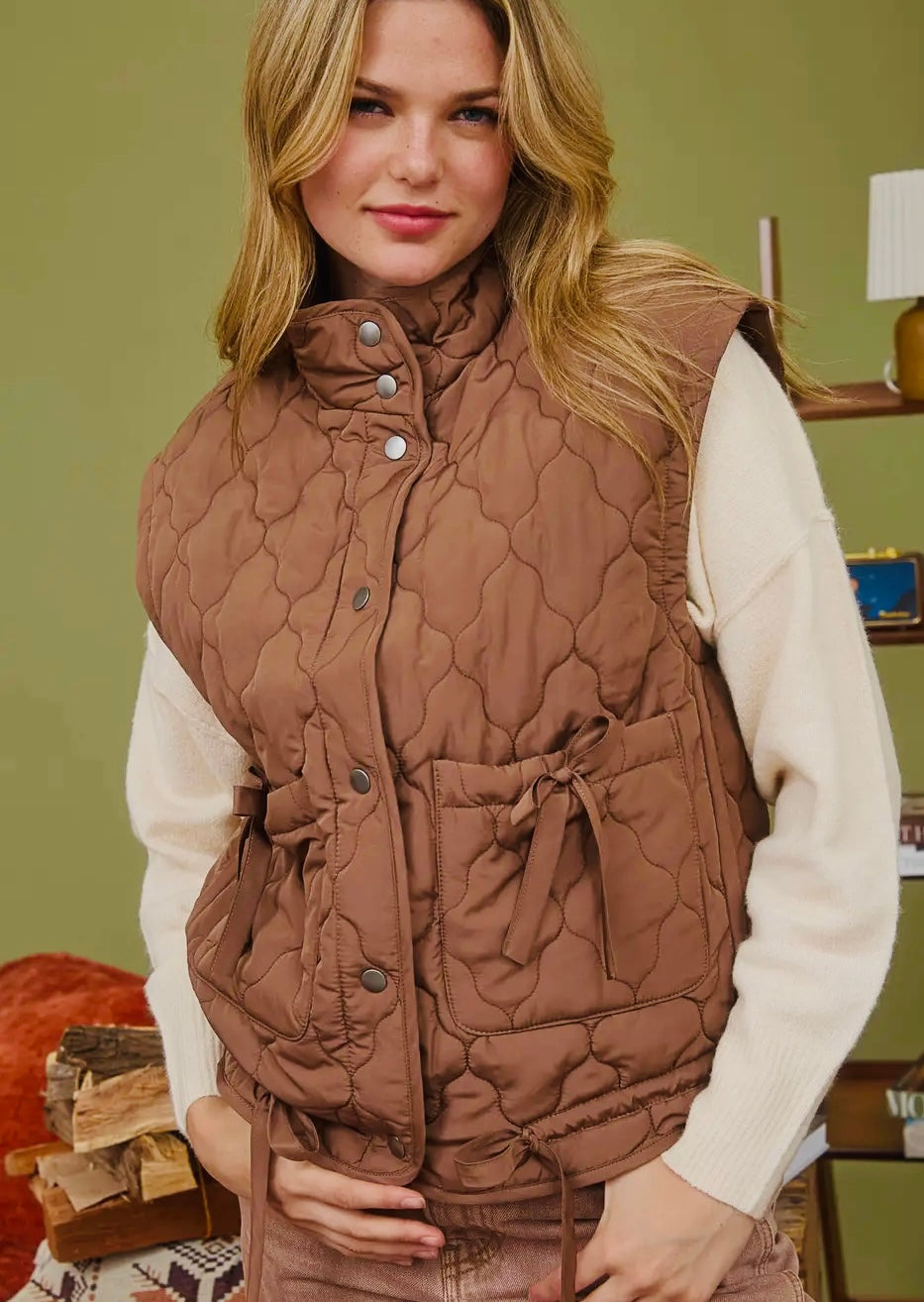Coco Sydnee Quilted Puff Vest