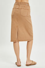 Load image into Gallery viewer, Soft Carmel Denim Skirt - Stretch
