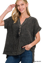 Load image into Gallery viewer, Midnight Boho Cotton Blouse
