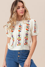 Load image into Gallery viewer, [Promo Price] Hayes Floral Emboridered Knit Pullover
