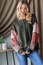 Load image into Gallery viewer, Emberly Colorblock Knit Top -Stretchy
