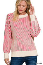 Load image into Gallery viewer, [SOLDOUT ] PINK Punch Plushy Soft Textured Sweater
