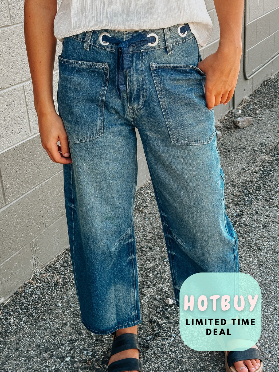 Indigo Blue Barrel Denim